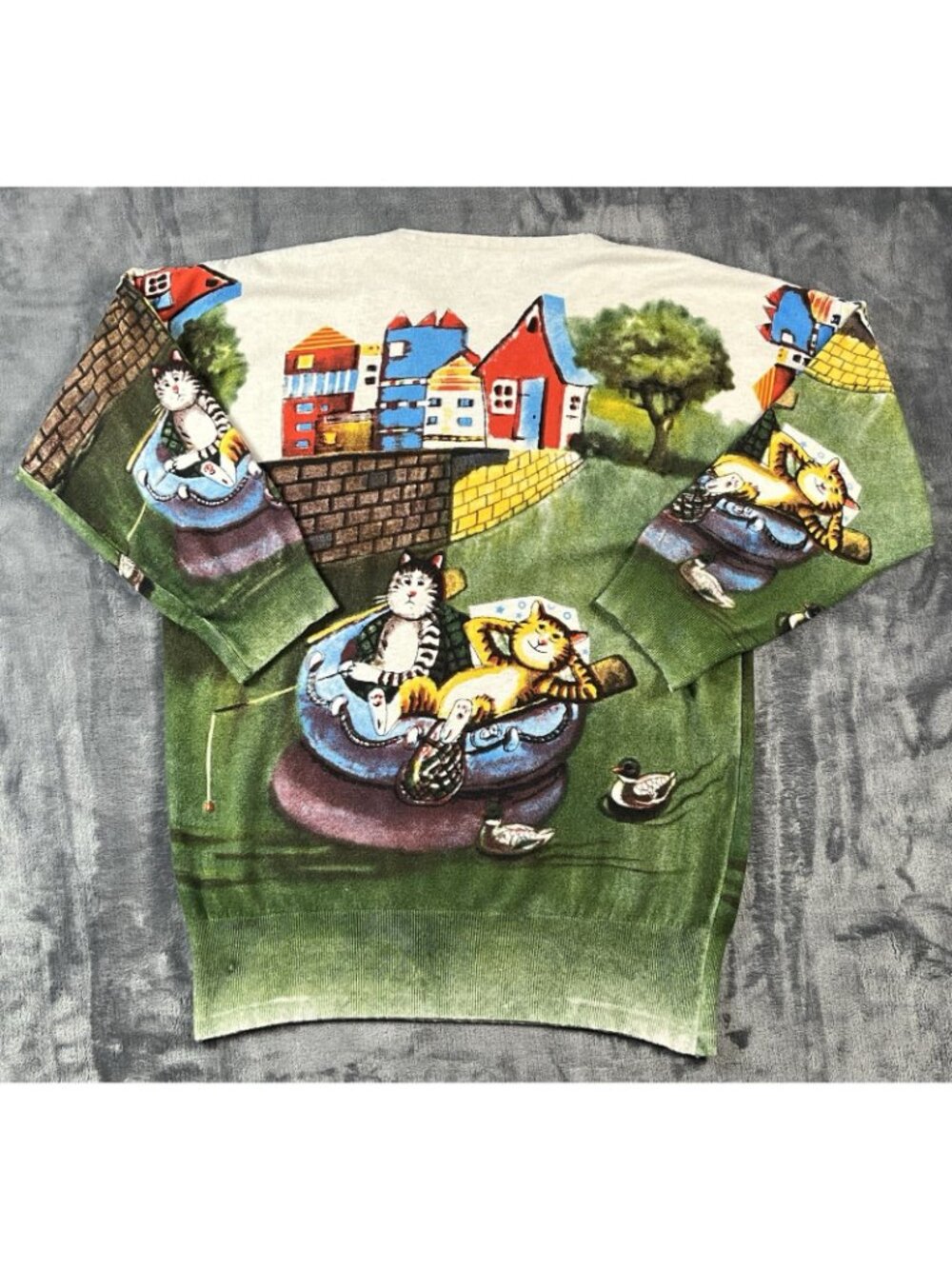 Simply Couture Cat Lover Sweatshirt Women's 2XL Colorful Soft - Picture 3 of 9